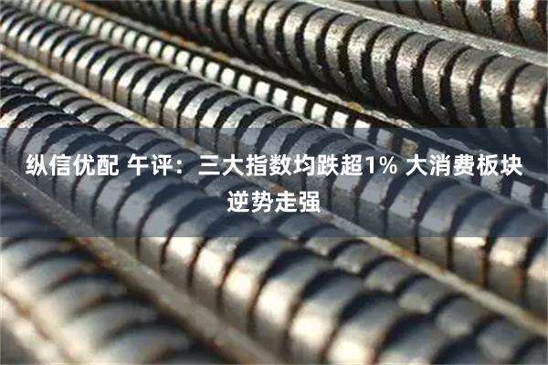 纵信优配 午评：三大指数均跌超1% 大消费板块逆势走强